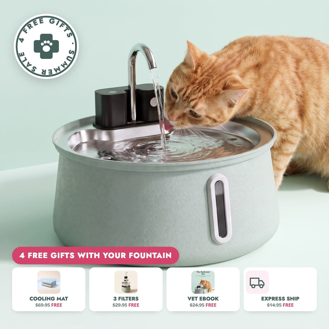 The Coolabah Cordless Fountain with 4 free gifts