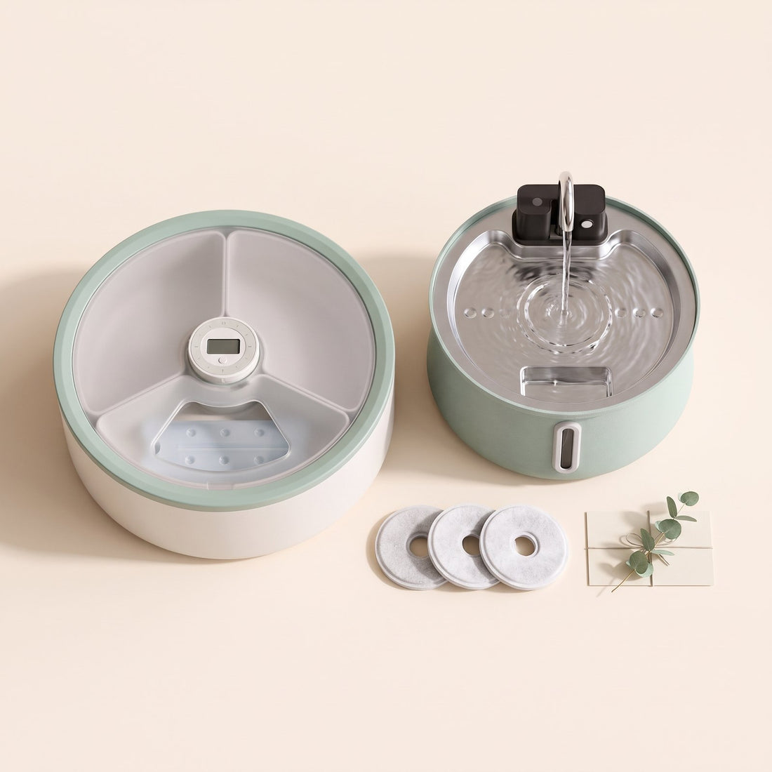 The Summer Away Kit: chilled auto-feeder, cordless fountain and 3 filters